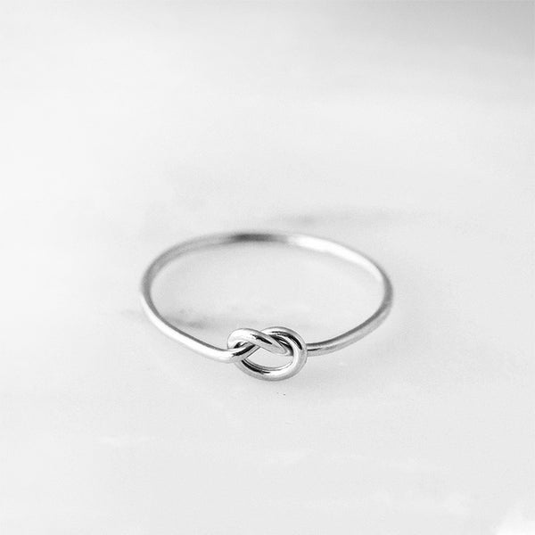 Knot Ring Sterling Silver Everyday Basic Jewelry - J F W