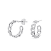 curb chain earrings 15 mm