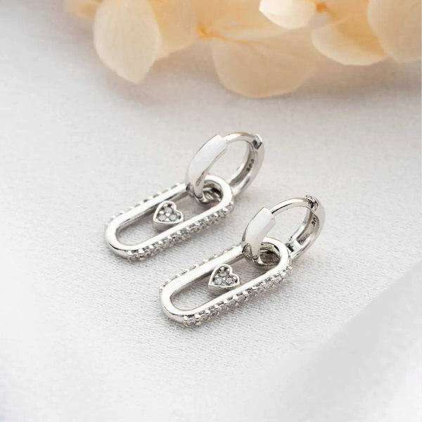 mini hearts earrings