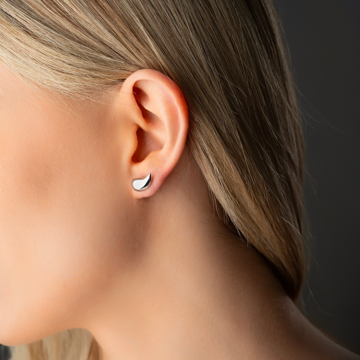 silver climber earrings