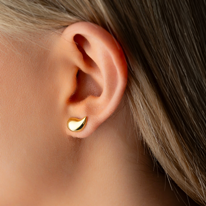 Yellow Gold drop Earrings 