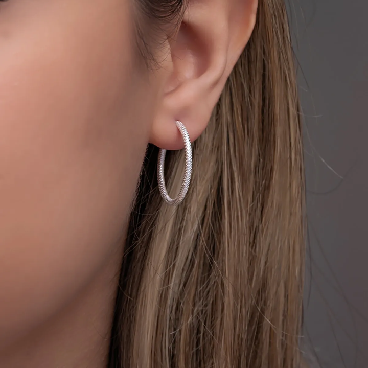 medium Endless Hoop Earrings