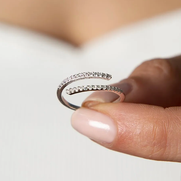 real silver women's ring