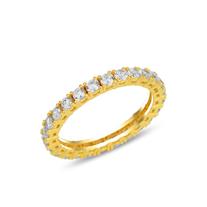 minimalist ring with stones