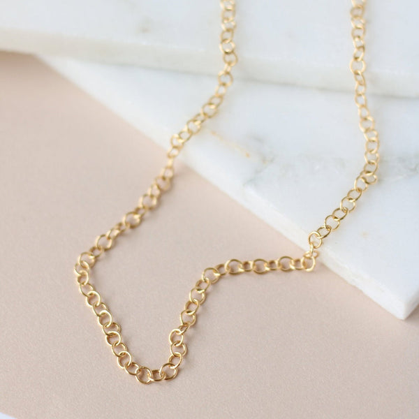 Oval Cable Link Chain Necklace in 18k Gold Vermeil - J F W