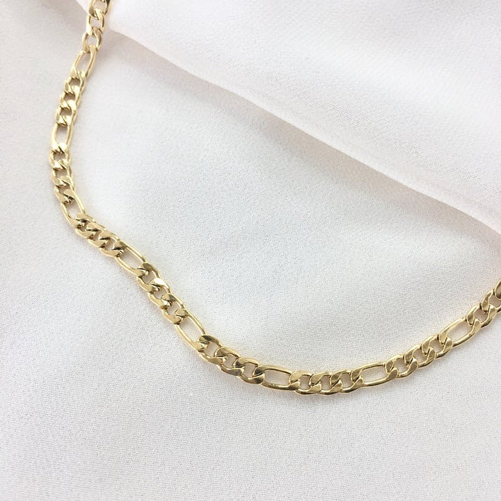 5 mm Figaro Chain Women's Necklace in Gold and Silver - J F W