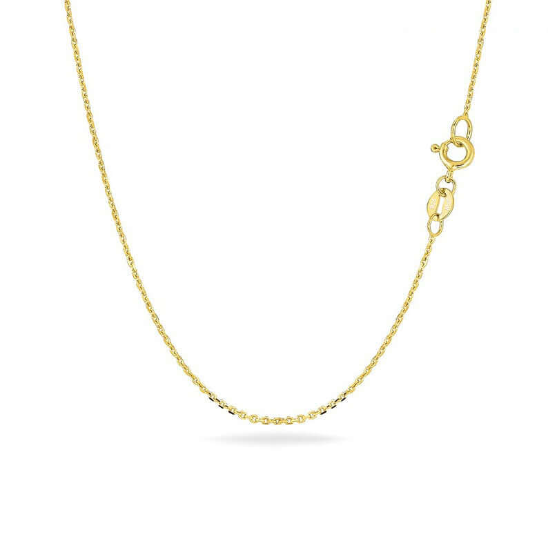 Cable Link Chain 0.3 mm Thin Dainty Ghost Necklace | JFW