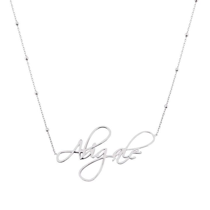 Sterling Silver Mom Necklace Custom Name Jewelry - J F W