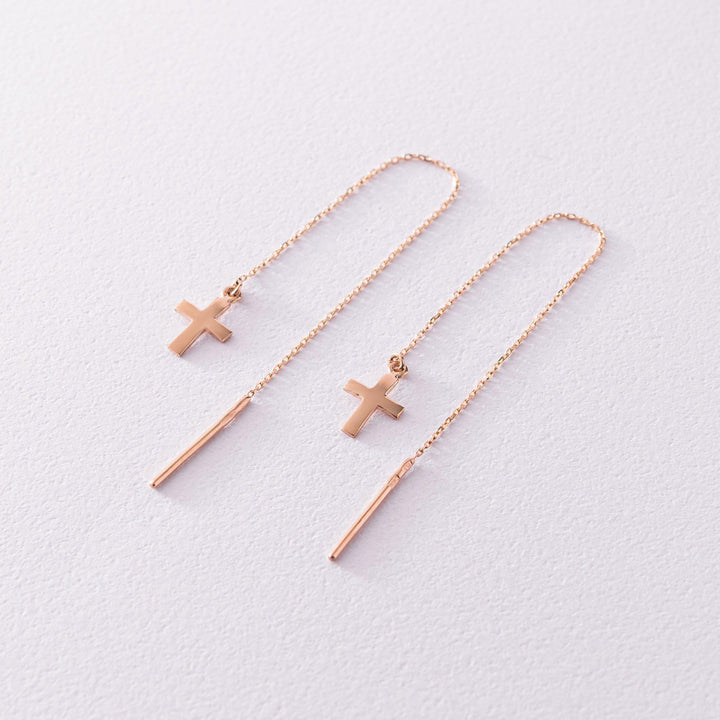 gold threader earrings
