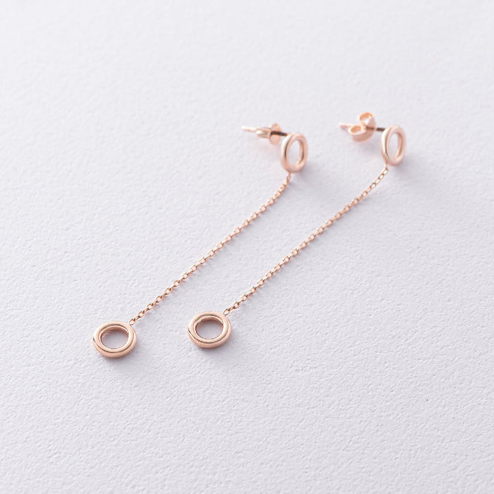 rose gold earrings women