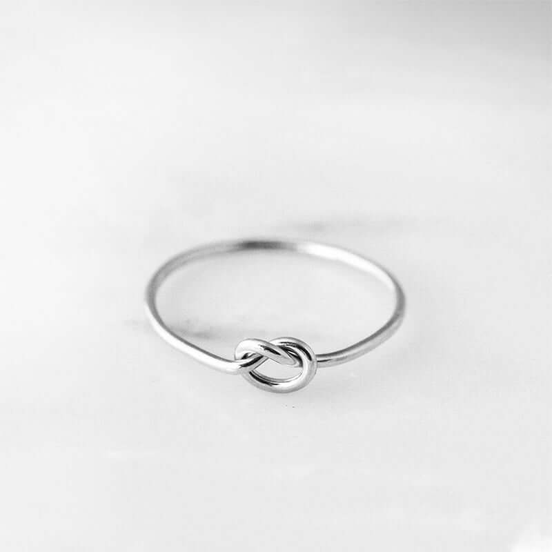 Knot Ring Sterling Silver Everyday Basic Jewelry | JFW – JewelsForWomen