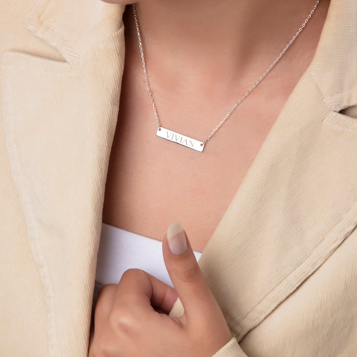 Engraved Jewelry for Moms Personalized Necklace Gift - J F W