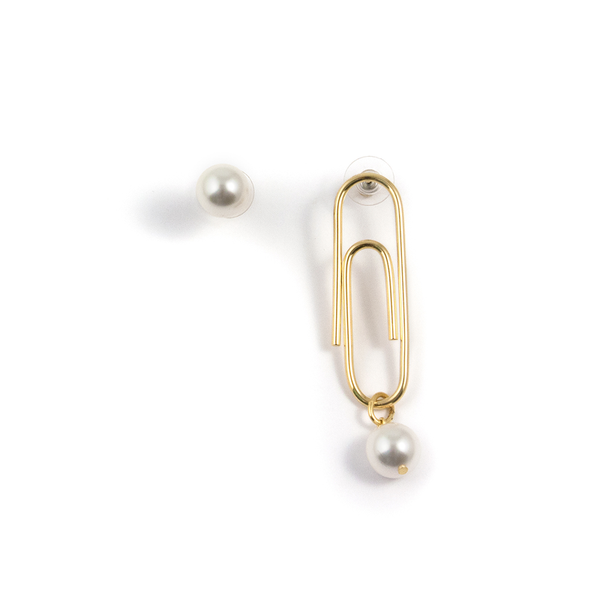 Gold Plated pearl earrings