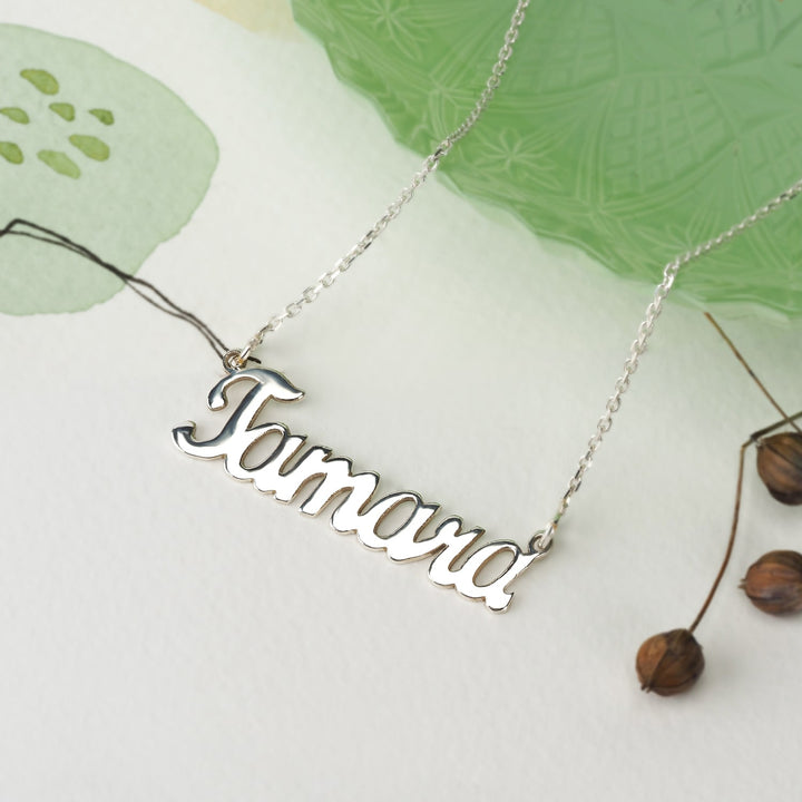 Custom Name Choker Necklace Initials Chain Gift - J F W