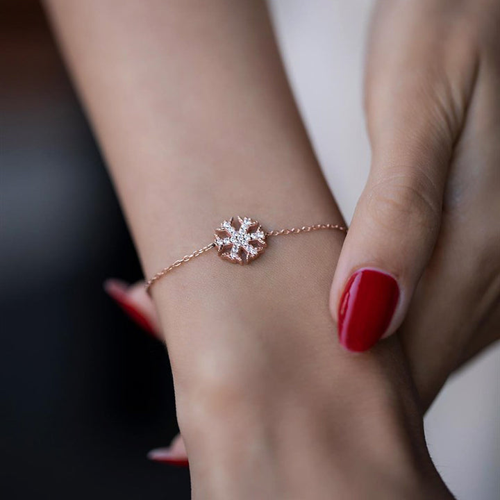 Dainty Snowflake Bracelet